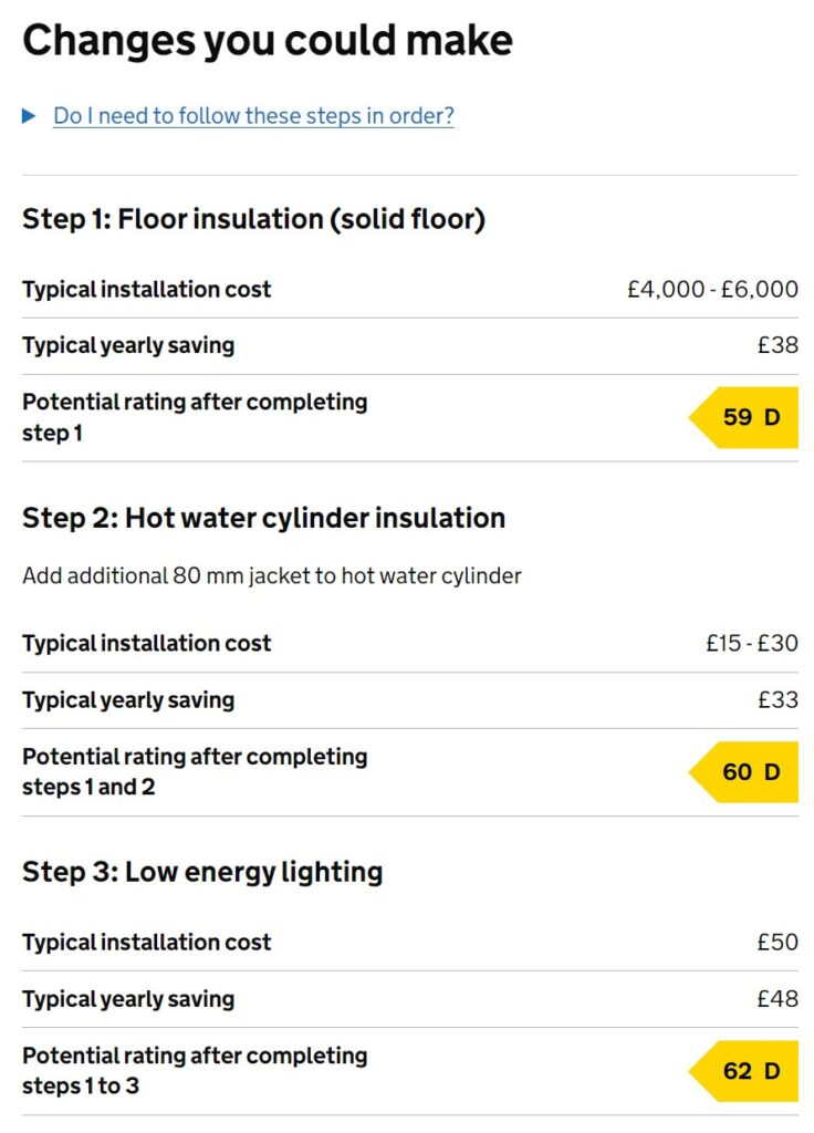 EPC changes to make